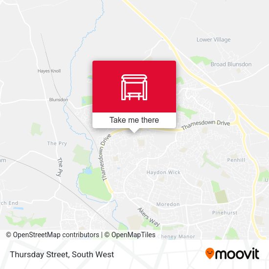 Thursday Street map