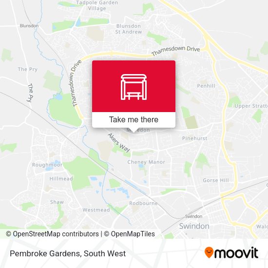 Pembroke Gardens map