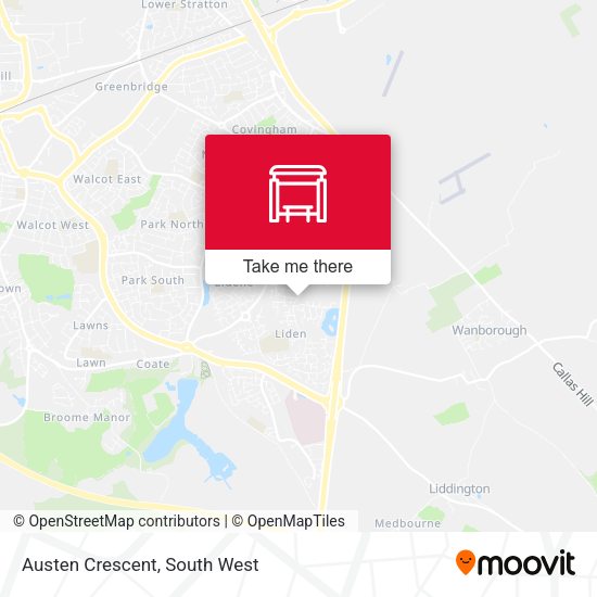 Austen Crescent map