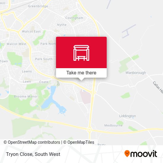 Tryon Close map