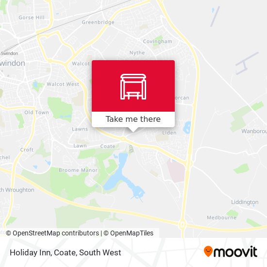 Holiday Inn, Coate map