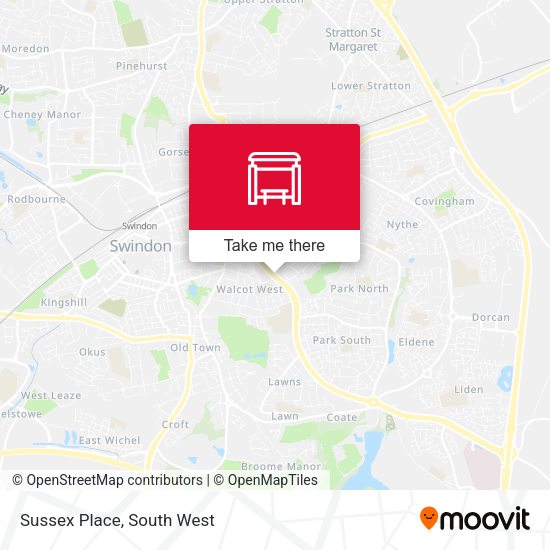 Sussex Place map