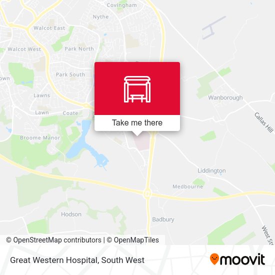 Great Western Hospital map