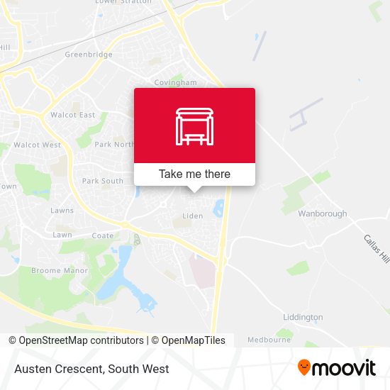Austen Crescent map