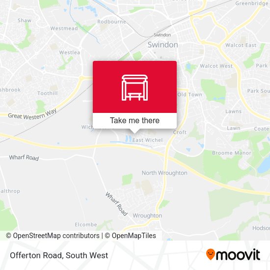 Offerton Road map