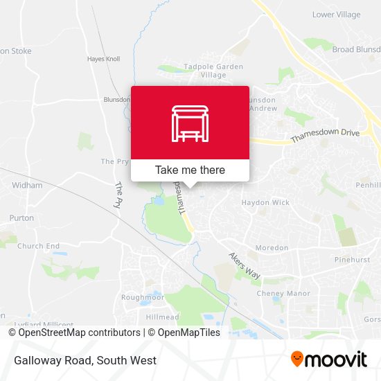 Galloway Road map