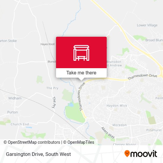 Garsington Drive map