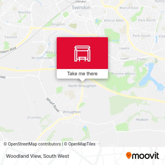 Woodland View map