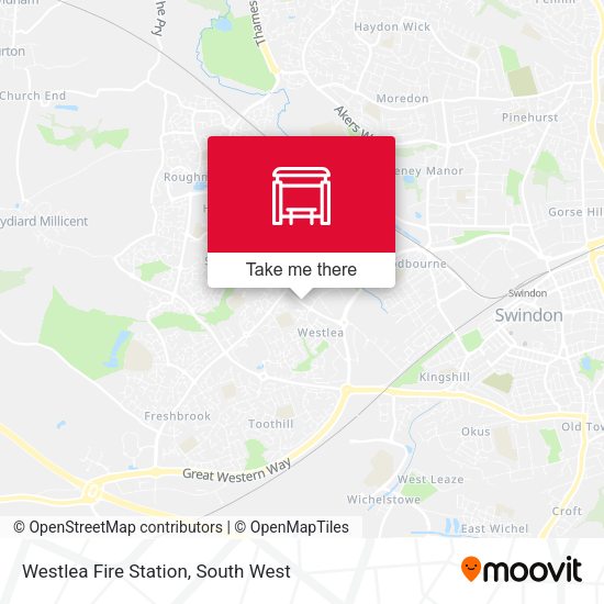 Westlea Fire Station map