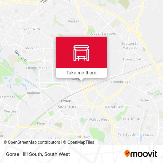 Gorse Hill South map
