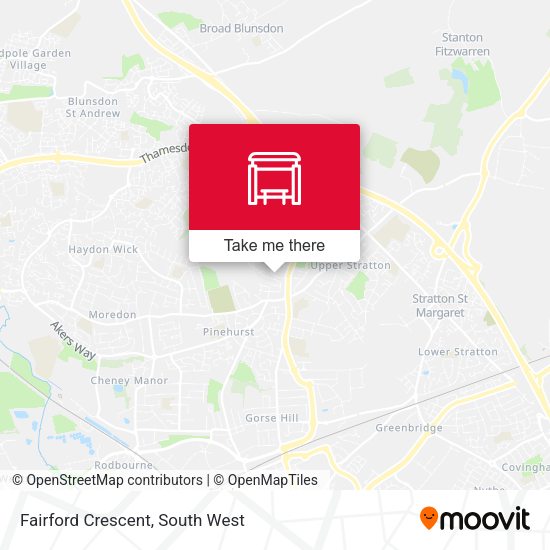 Fairford Crescent map