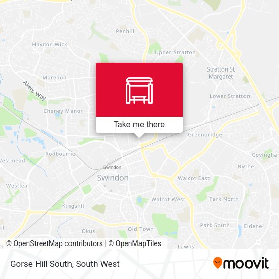 Gorse Hill South map