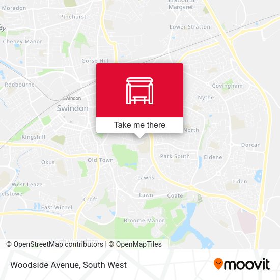 Woodside Avenue map