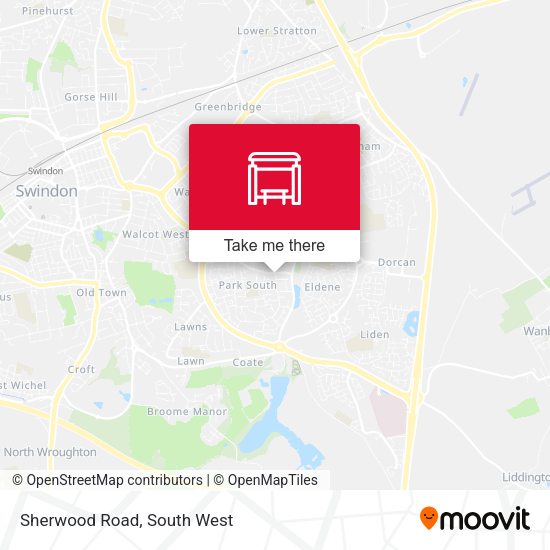 Sherwood Road map