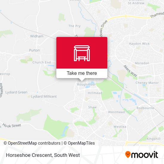 Horseshoe Crescent map