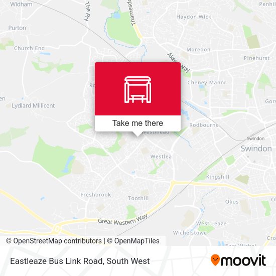 Eastleaze Bus Link Road map