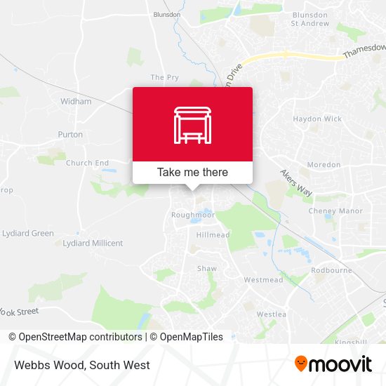Webbs Wood map