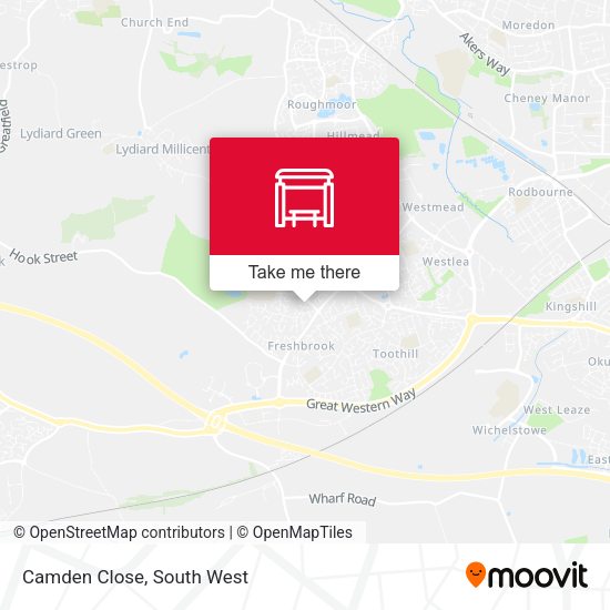 Camden Close map