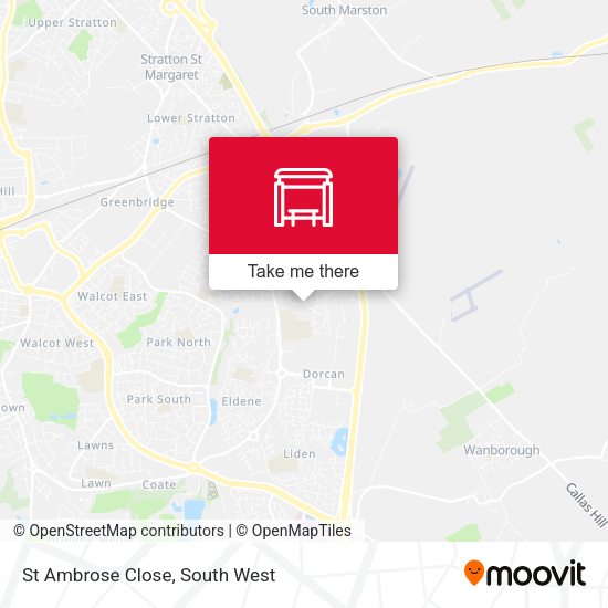 St Ambrose Close map