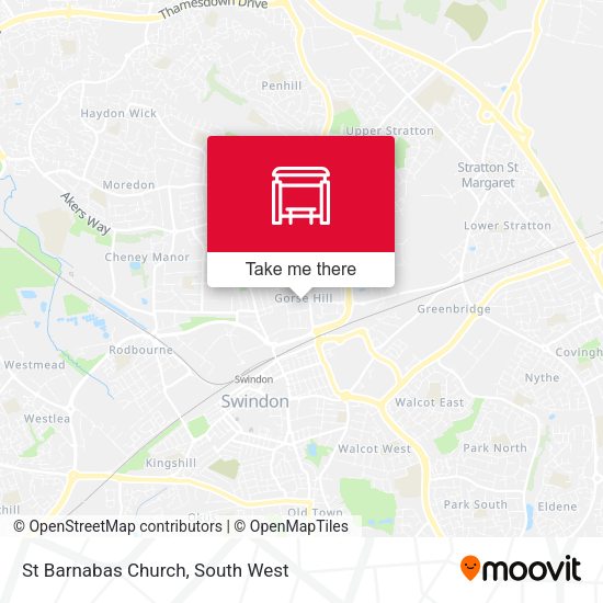 St Barnabas Church map