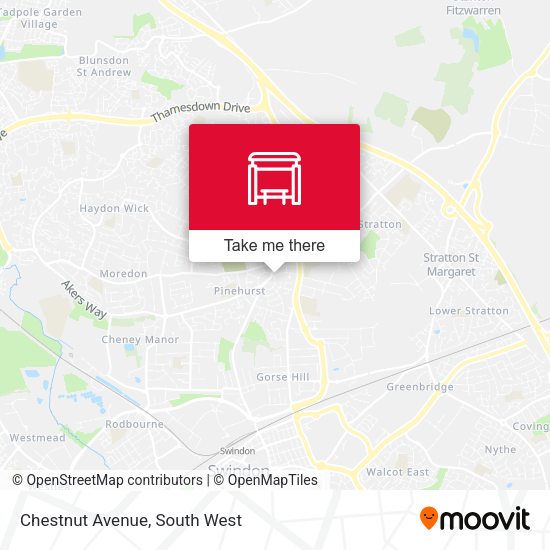 Chestnut Avenue map
