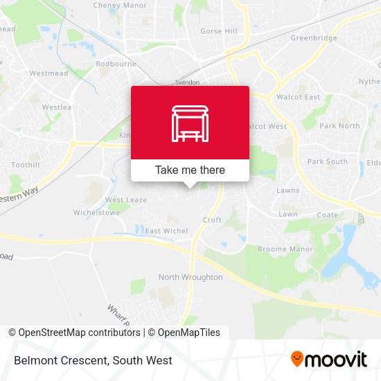 Belmont Crescent map
