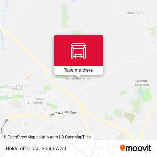 Holdcroft Close map