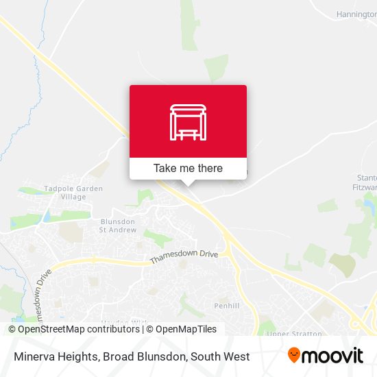 Minerva Heights, Broad Blunsdon map