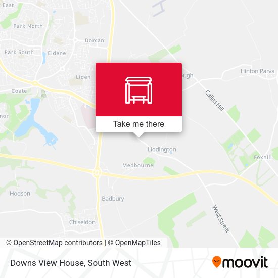 Downs View House map