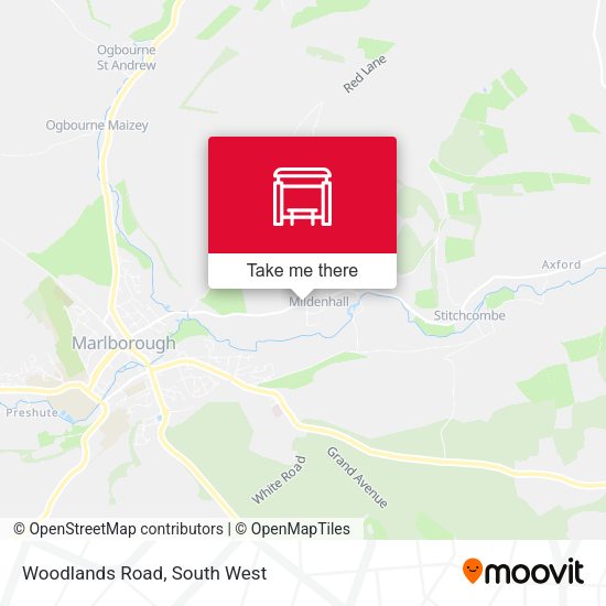 Woodlands Road map