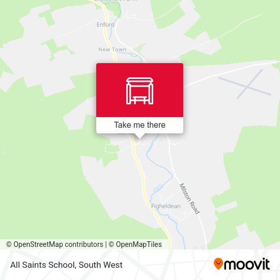 All Saints School map