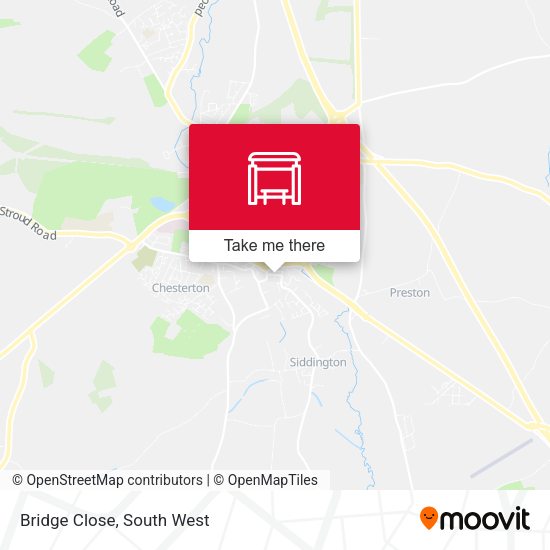 Bridge Close map