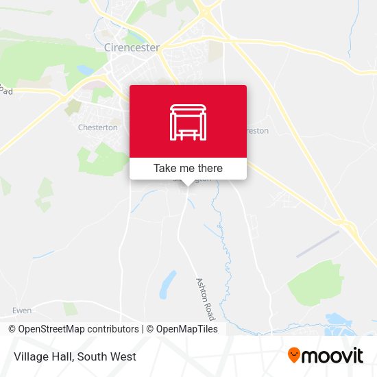 Village Hall map