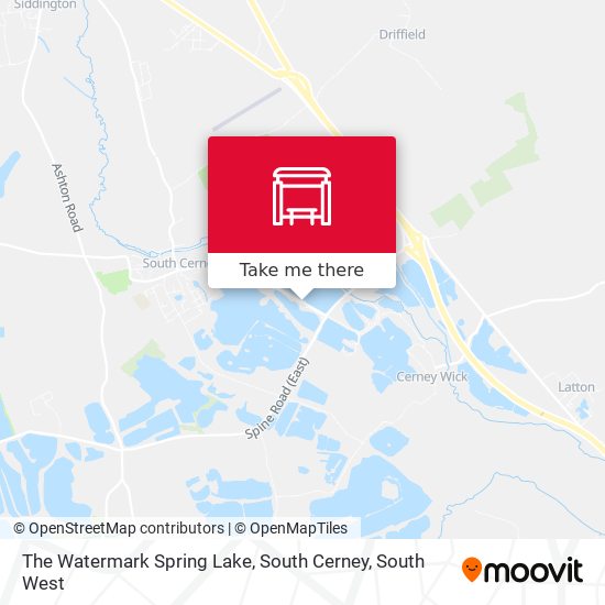 The Watermark Spring Lake, South Cerney map