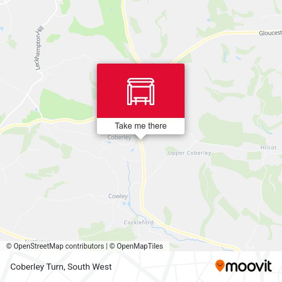 Coberley Turn map