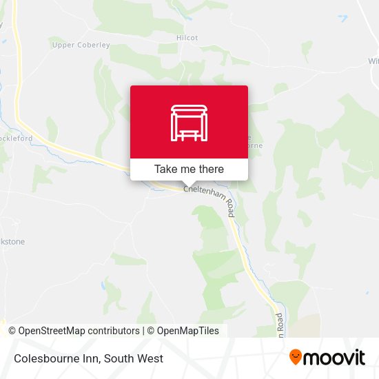 Colesbourne Inn map