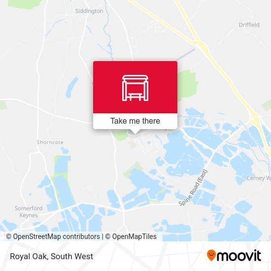 Royal Oak map