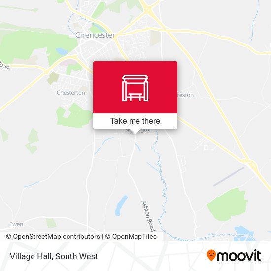 Village Hall map
