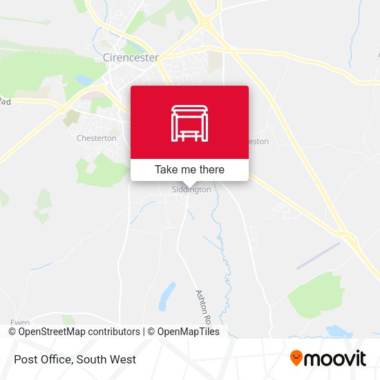 Post Office map