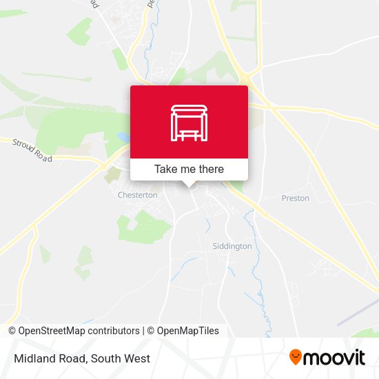Midland Road map