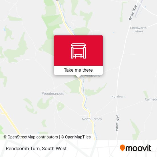 Rendcomb Turn map