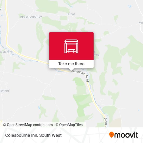 Colesbourne Inn map