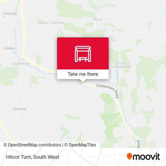 Hilcot Turn map