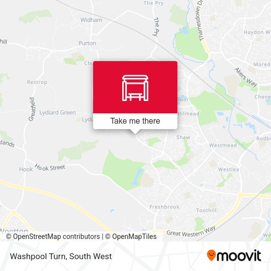 Washpool Turn map