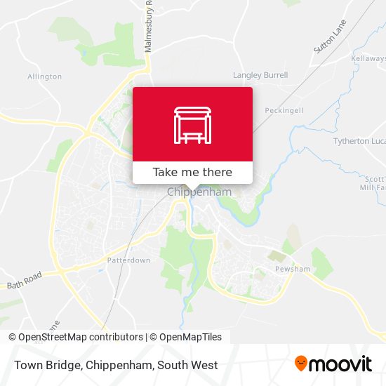 Town Bridge, Chippenham map