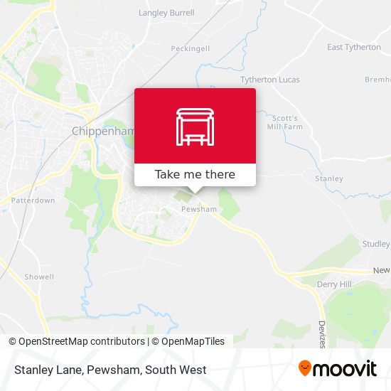 Stanley Lane, Pewsham map