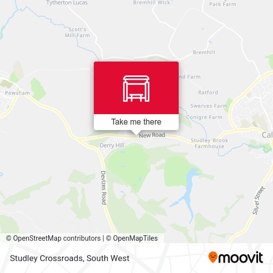 Studley Crossroads map