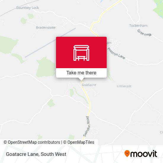 Goatacre Lane map