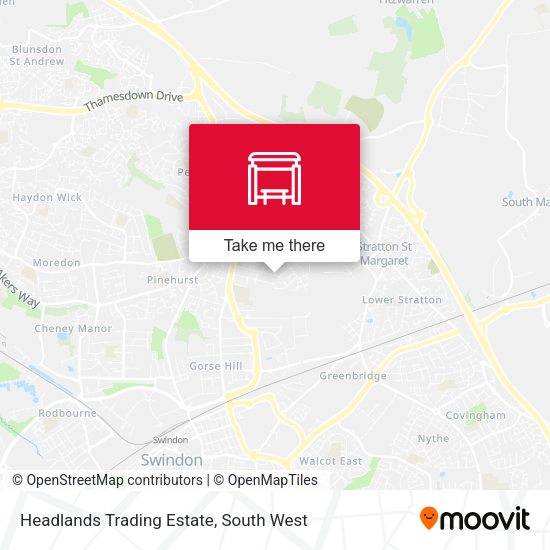 Headlands Trading Estate map