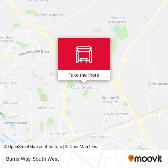 Burns Way map